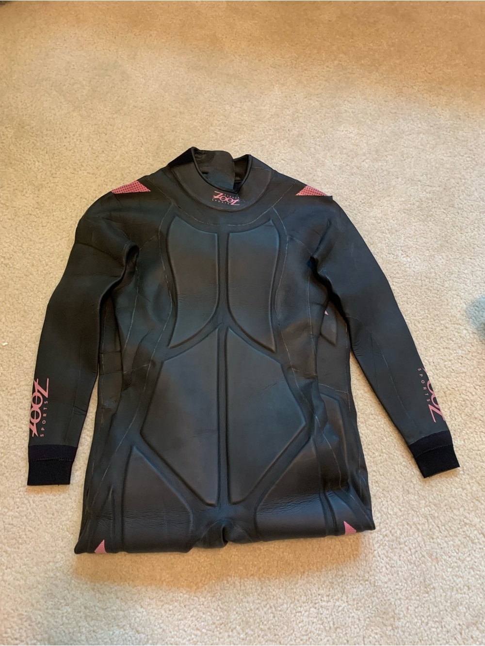 Zoot Black Zenith Wetsuit with Pink Accents